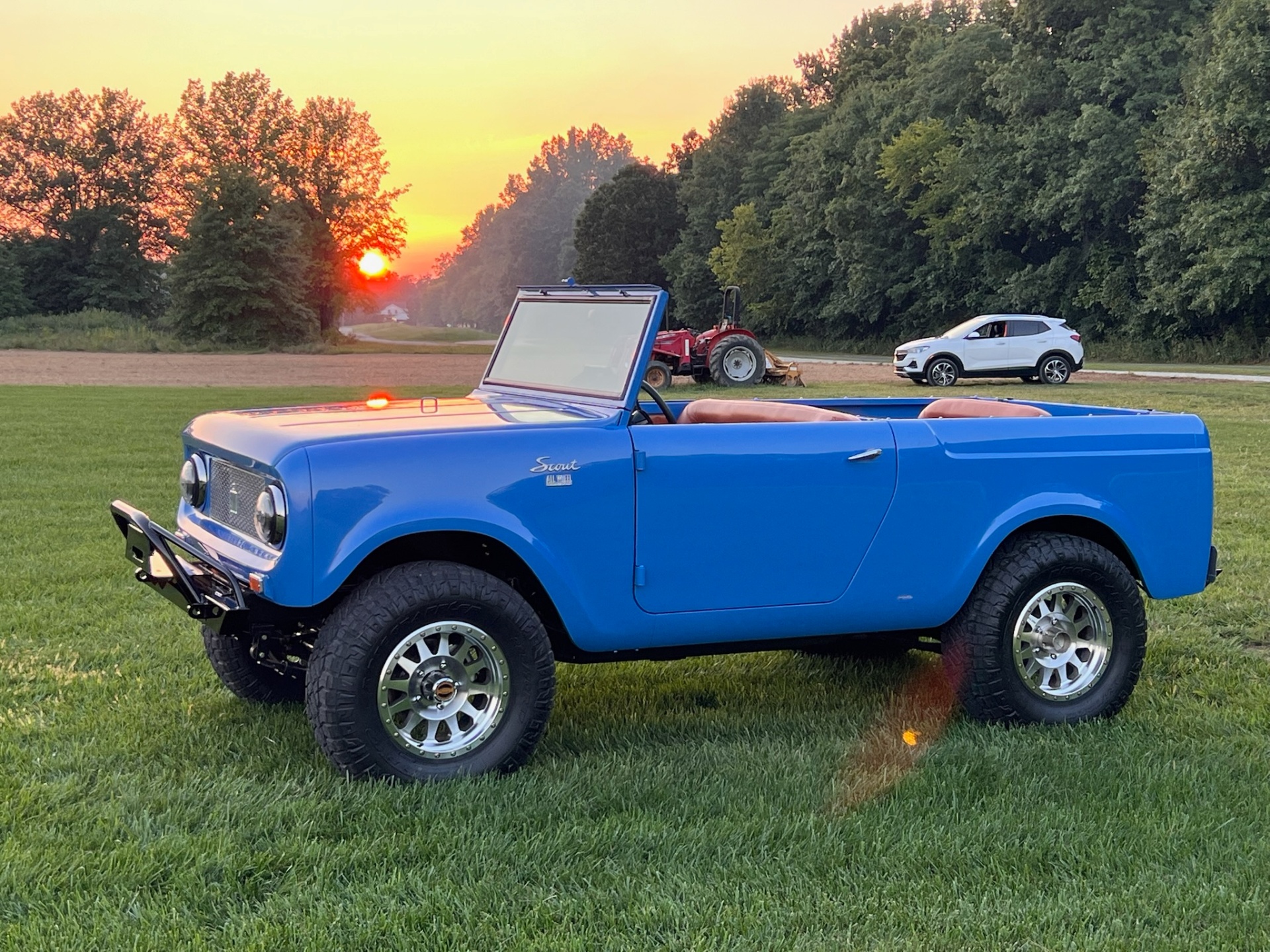 Blue Scout at sunset