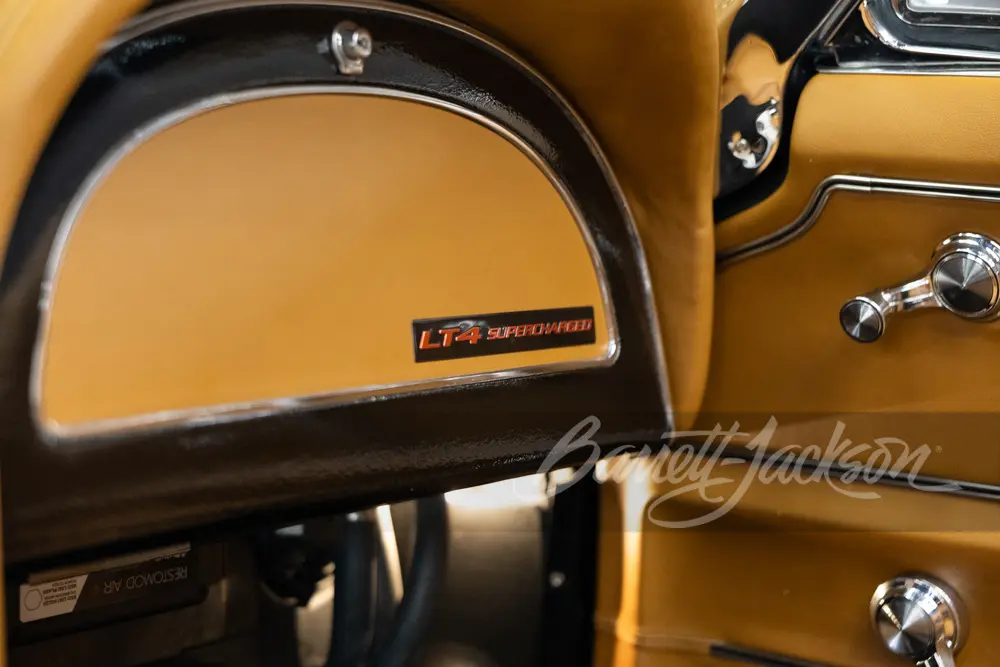 Corvette dash with integrated stereo controls